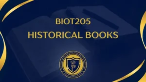 BIOT205 HISTORICAL BOOKS