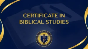 MODULE 2. Certificate in Biblical Studies
